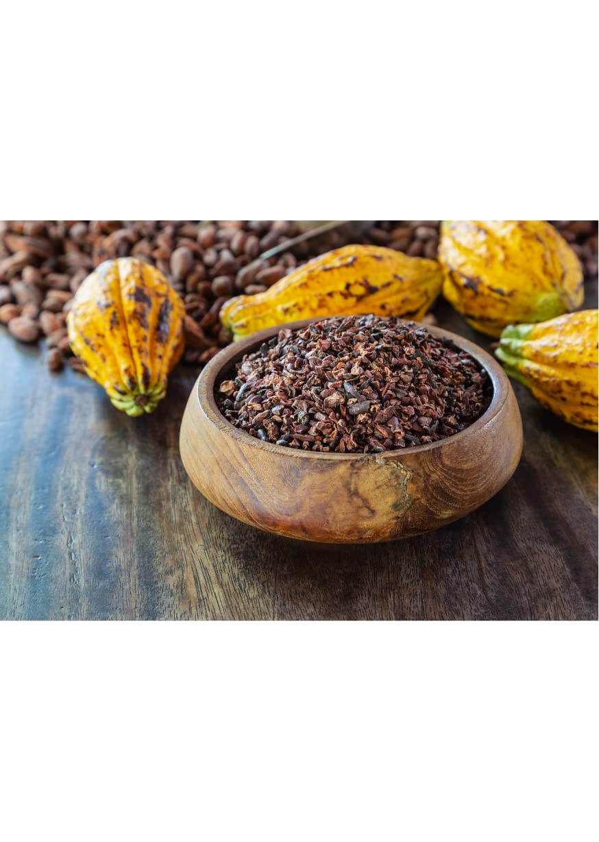 Bio Kakao Nibs aus Peru 15 kg | Vegan | Ohne Zusatsstoffe | Ideal als Porridge Topping, Müsli Topping oder zum Backen