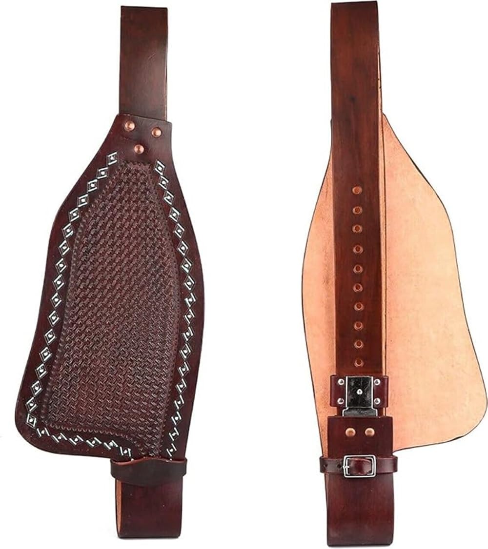 Pferde-Western-Leder-Fender-Ersatzsattel-Fender-Paar-Set für Roping Trail Barrel Pleasure-Sättel mit Belvin-Schnallen AZ-18