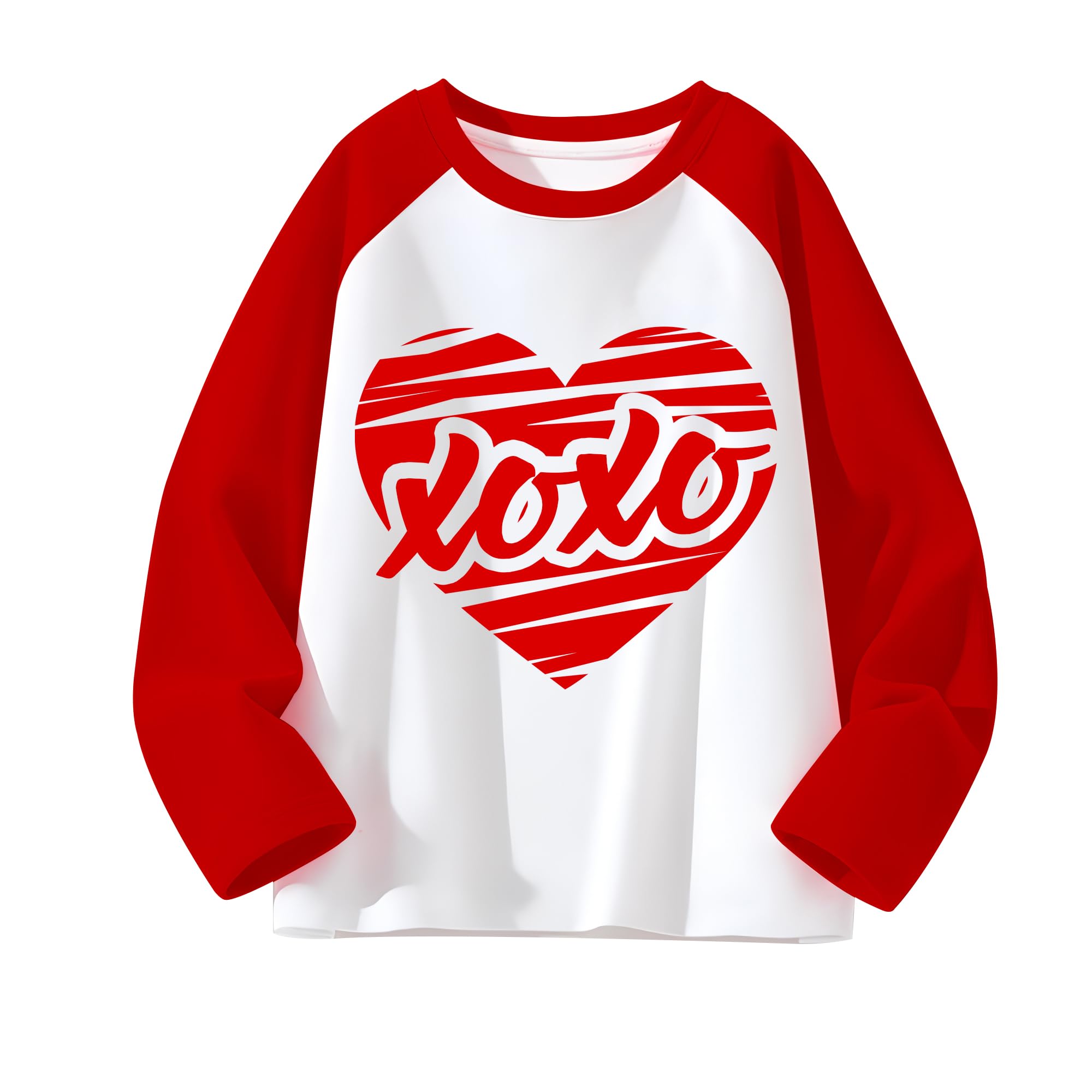 Tkria Toddler Boy Valentine Gift Kids Heart Breaker Happy Valentine's Day Red Raglan 4t sports shirts