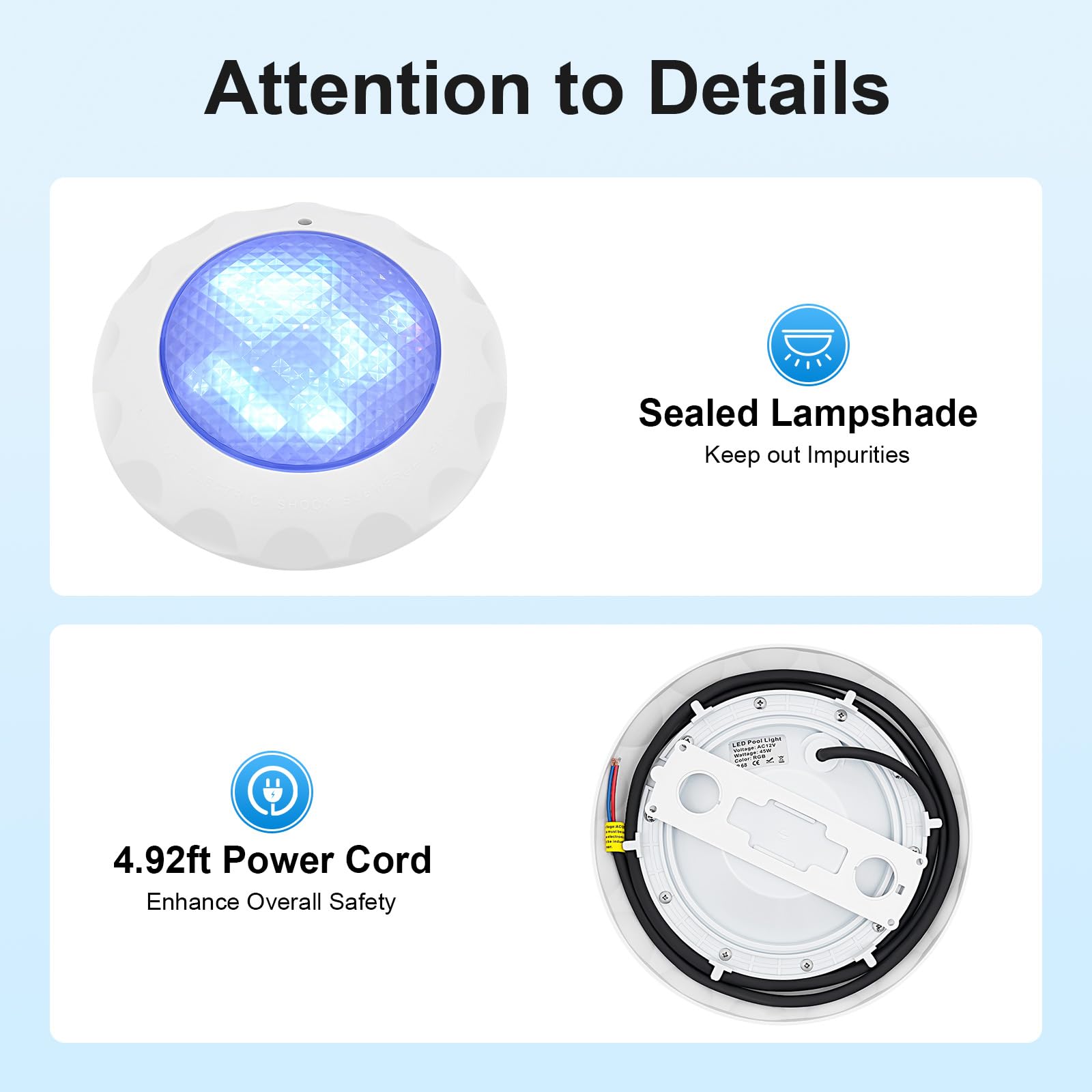 Schwimmbad Licht, Led Schwimmende Poolbeleuchtung, 2835 Lichtperlen, Rgb-lichtfarbe, Kann In Hotelschwimmbecken, Disco-schwimmbecken, Außenpools, Clubhouse, 3000lm, Wasserdichte Ip68