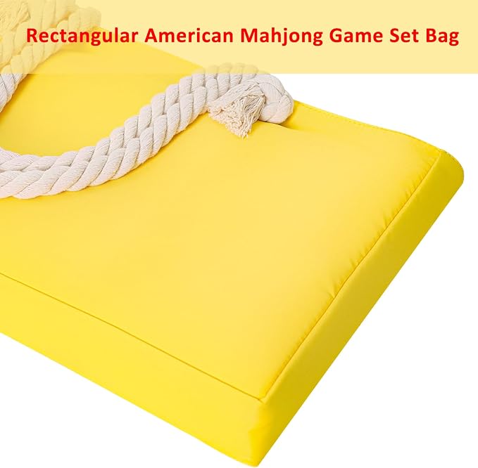 Bolsa para set de Mahjong Americano con bolsas y rack miniatura 4