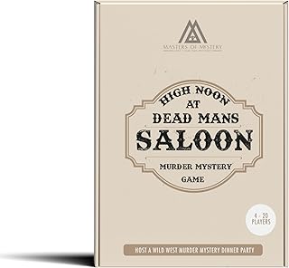Masters of Mystery Wild West Murder Mystery Dinner Party Game for 4-20 Players