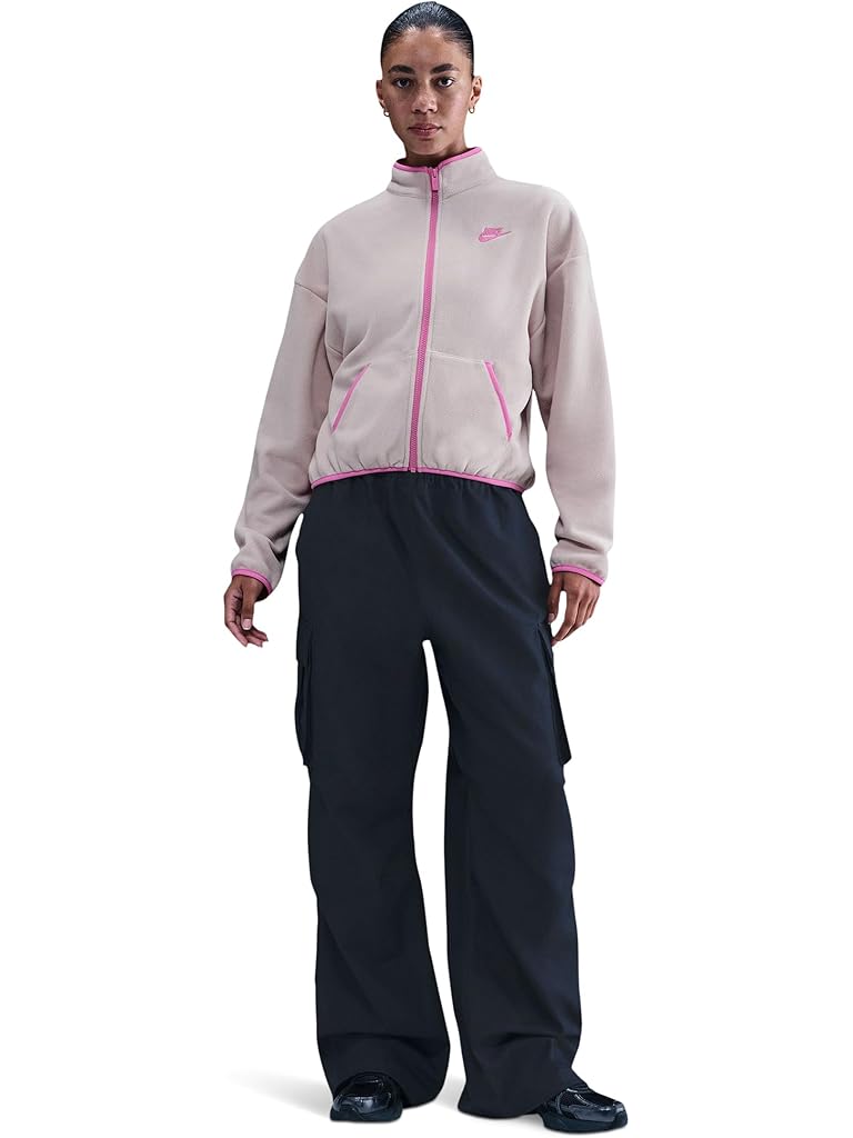 Pink Nike Sportswear Club Fleece Loose Cozy Track Jacket