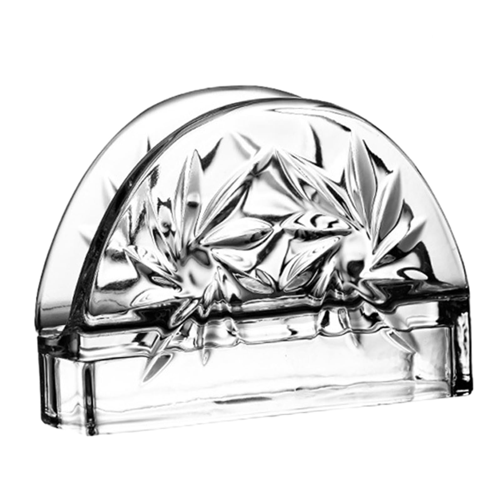 Glifora Tissue Holder, Crystal Glass Modern Style - Durable, Scratch-Resistant Organiser, Dispenser for Restaurant Napkins and Business Cards