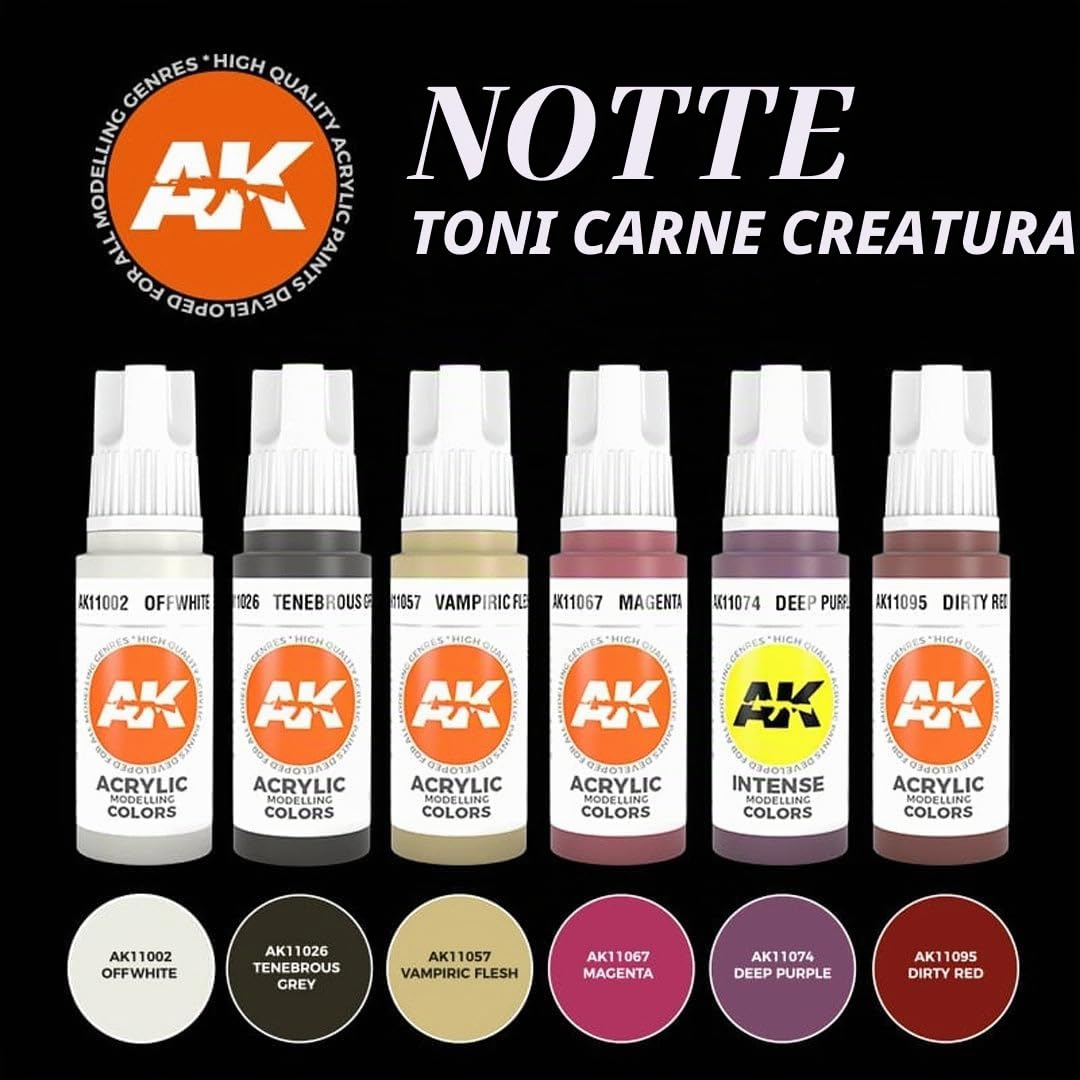 AK11602 | AK Interactive 3rd Gen Set: Night Creatures Flesh Tones | 6x17ml