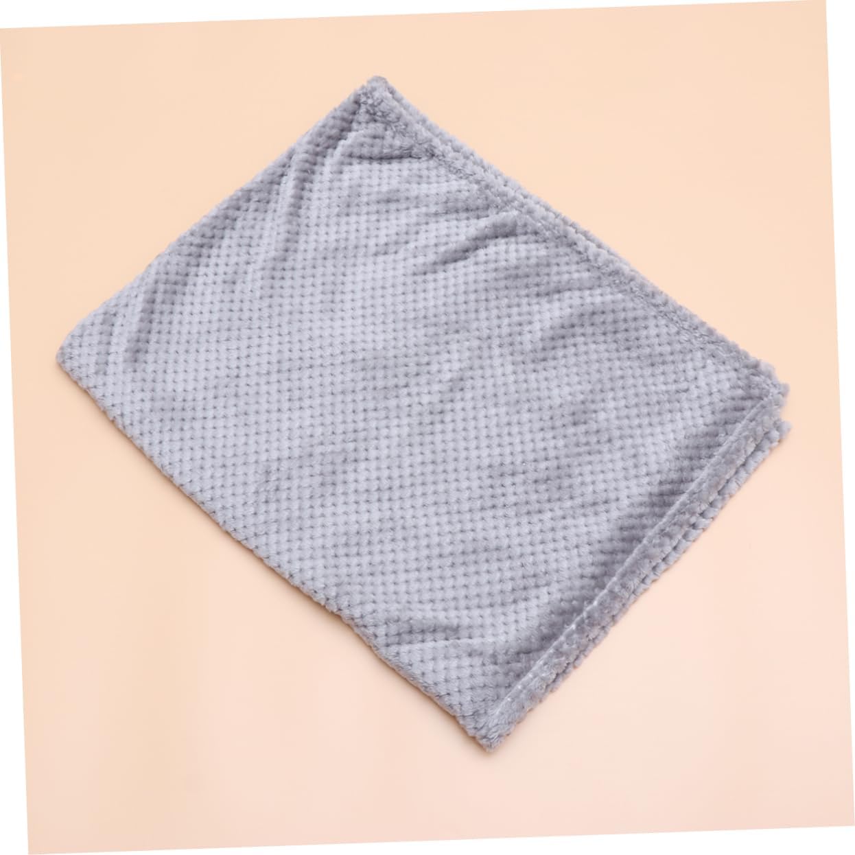 Elegant Pet Blanket Doggy Blanket for Cats Soft Bed Cover Fuzzy Puppy Mat Grey