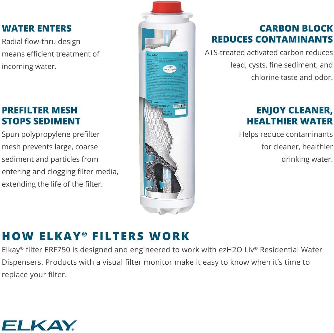 Elkay ERF750 WaterSentry Plus Residential Replacement Filter : Tools & Home Improvement
