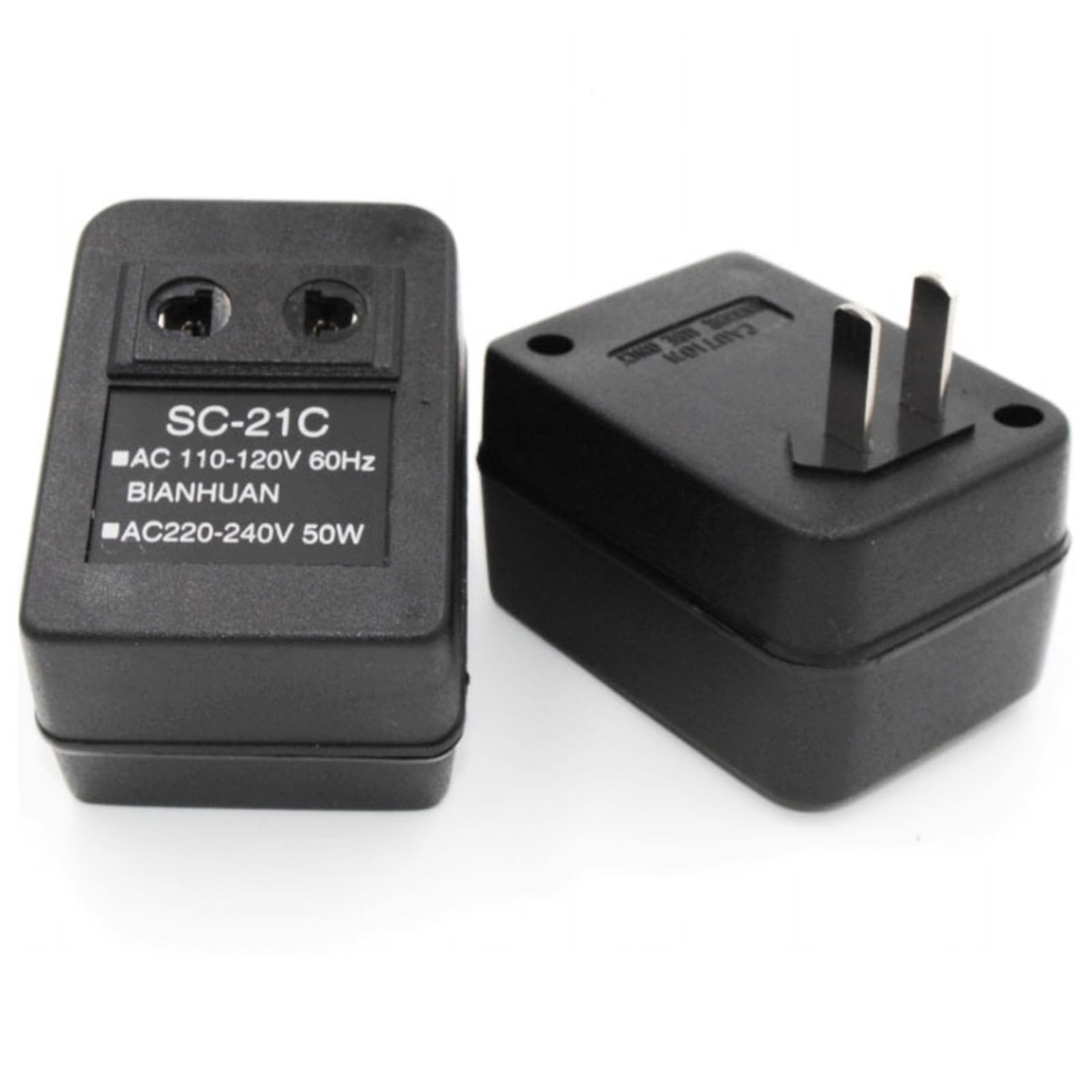 Convertidor De Voltaje De Potencia 110 V a 220 V, 5 W Adaptador De Enchufe De la UE, Convertidor Ascendente/Transformador De Vatios para Viajes, 2,56 X 1,77 X 1,57 Pulgadas