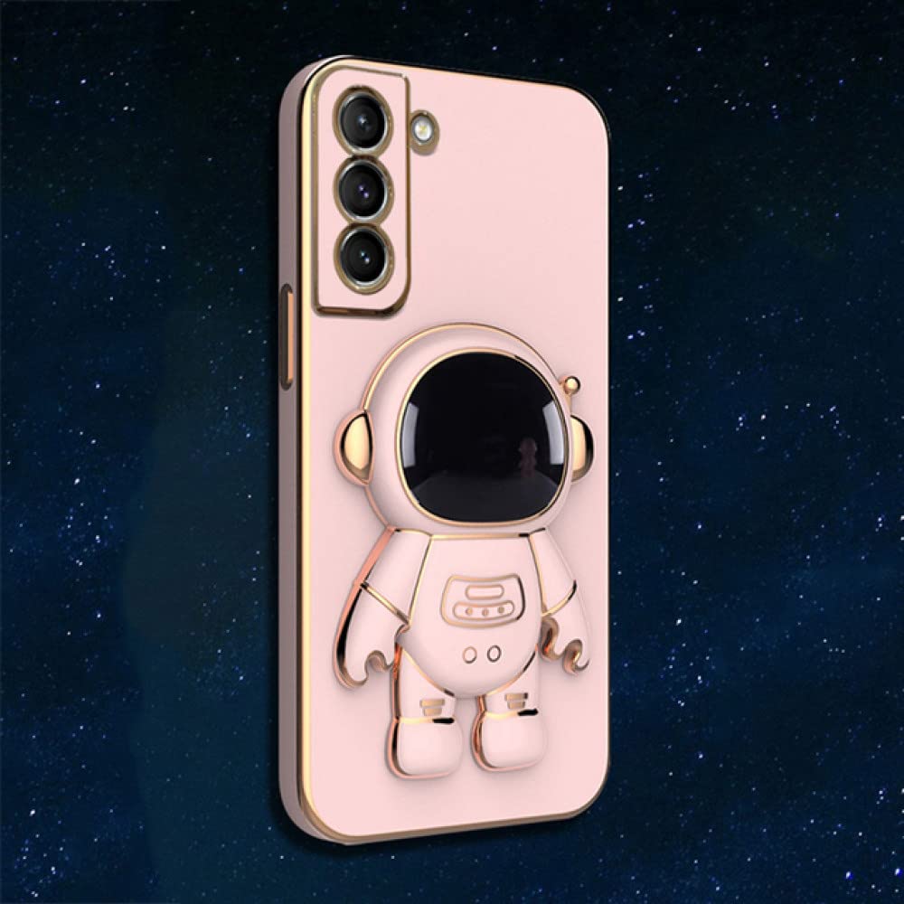 Coque silicone Samsung S20 FE rose protection antichoc astronaute 3D - 3
