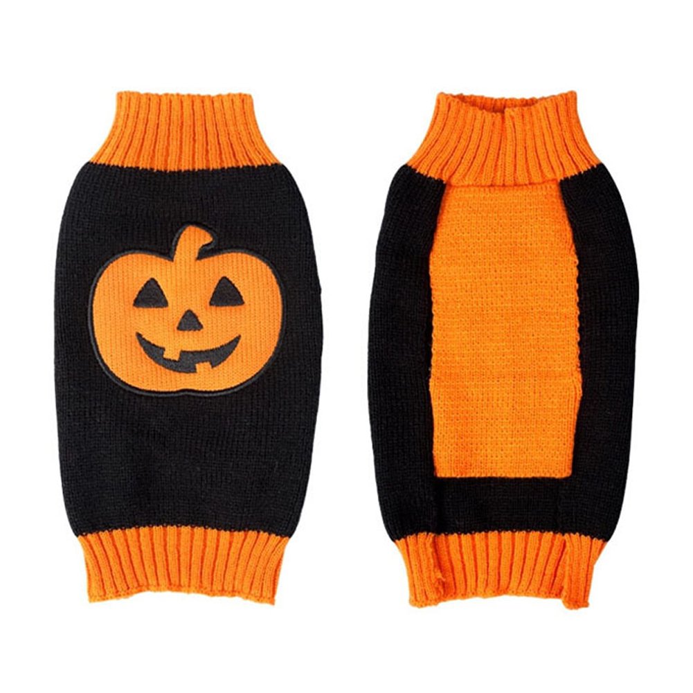 Halloween Pumpkin Cat Dog Sweater 