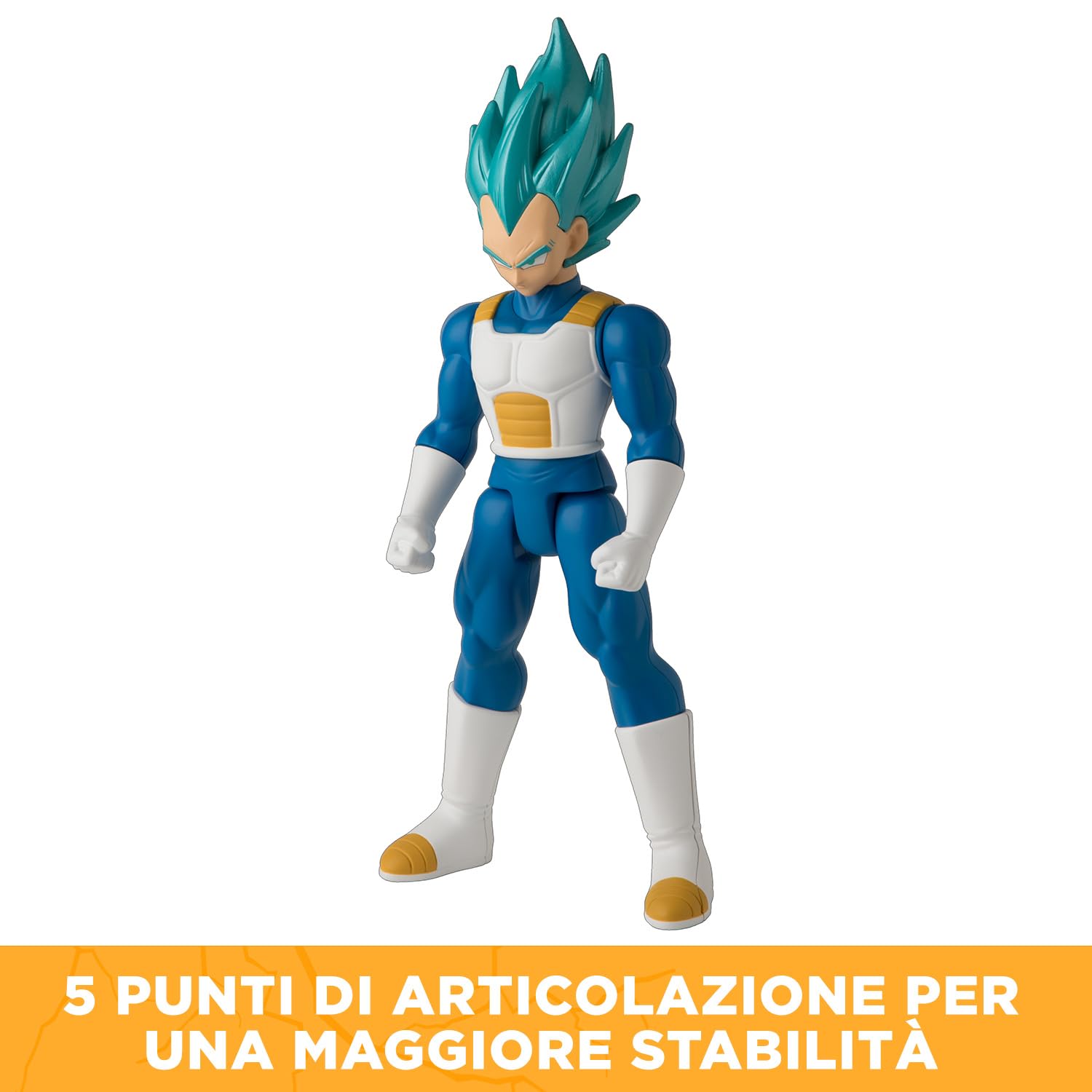 Dragon Ball Super Bandai Figurina Géante Limit Breaker 30 cm - Super Saiyan Vegeta Blue - Licenza ufficiale - Grande Figurina Vegeta articolata - Giocattolo per bambini 4 anni e + - 36732 - 5