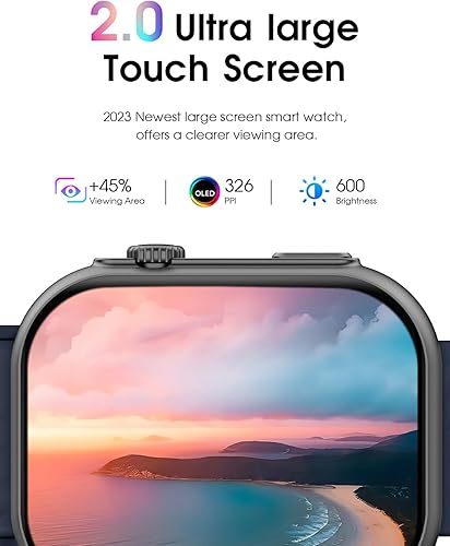 Miniatura 5 de Reloj inteligente para teléfonos Android y iPhone - RespuestaHacer llamadasrespuesta rápida de textocontrol AI, pantalla HD de 2 pulgadas IP67