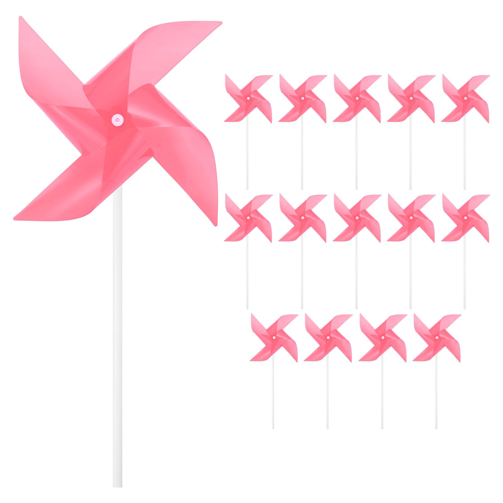Molinillos de viento arcoíris infantiles de 9.8 pulgadas para decoración de fiestas