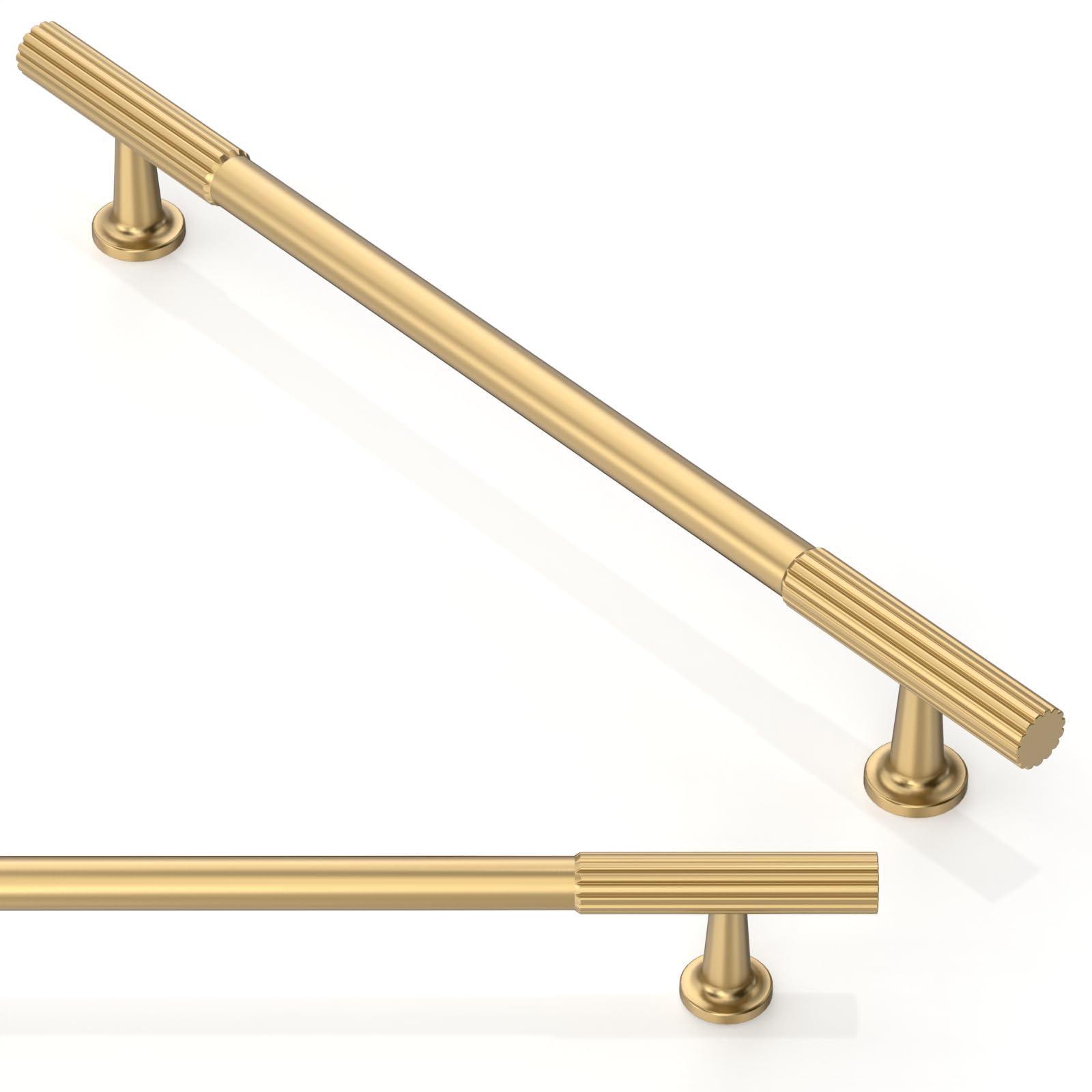 10 Pack Brushed Gold Cabinet Pulls 5 Inch(128mm) Kitchen Cabinet Handles Solid Zinc Alloy Cabinet Hardware Drawer Pulls — Amazon image 21