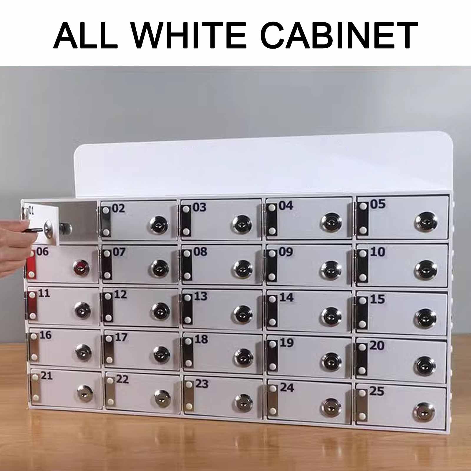 Armario de almacenamiento acrílico para teléfono con 15 ranuras para colgar en la pared para el aula teléfono caja de almacenamiento personal ideal para escuelas y oficinas color: B