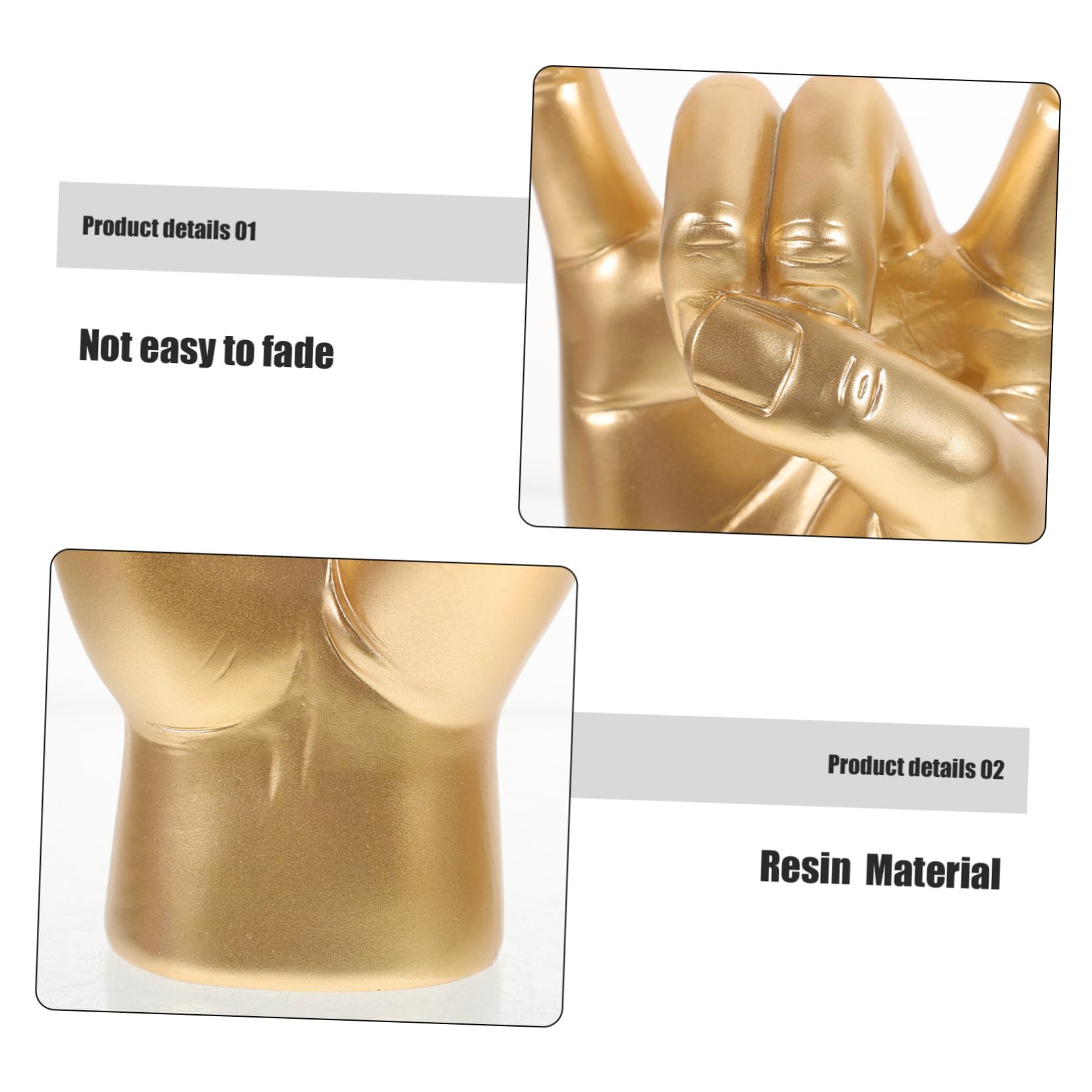arredamento moderno per la casa 4pcs Rock Music Gesto Modello Mano Rock Gesto Decorazione Camera Da Letto Artigianato in Resina Artigianato Casa Gesto Dito Statua Scultura Nordica Gesto della Mano