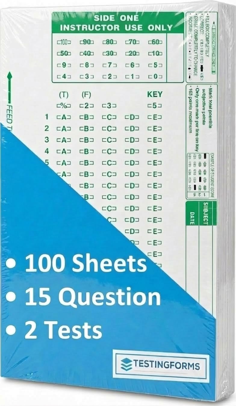 TestingForms TEST-815E 815 E 15 Question Compatible Testing Forms (100 Sheet Pack)-image-8