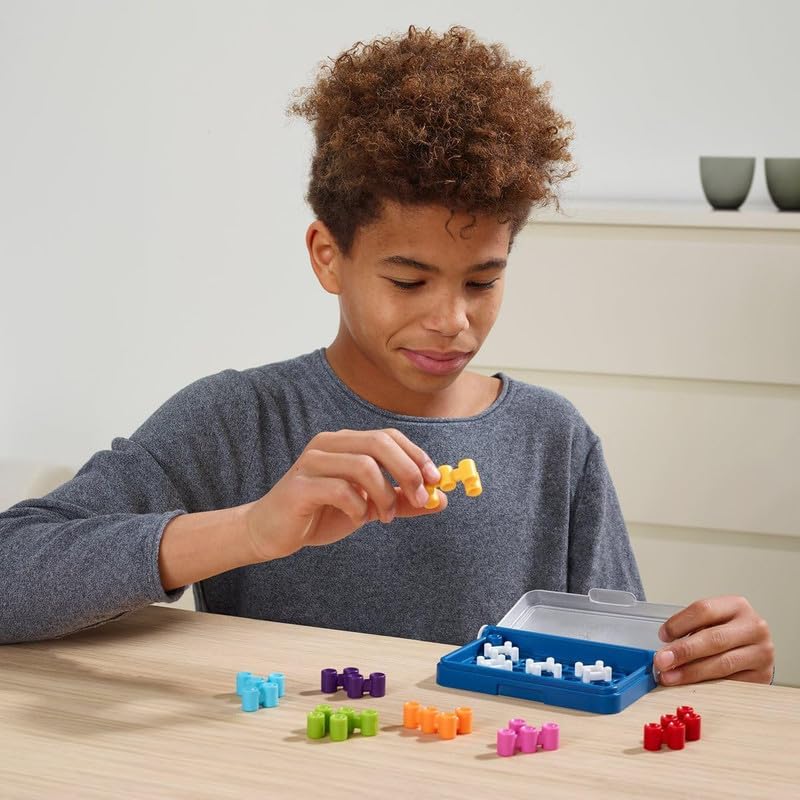 YODIFY Brain Teaser Puzzle Game with 120 Challenges | Cognitive Skill Building Travel Game | Portable Case Mind Game for Kids & Adults | Educational Brain Training Toy 4