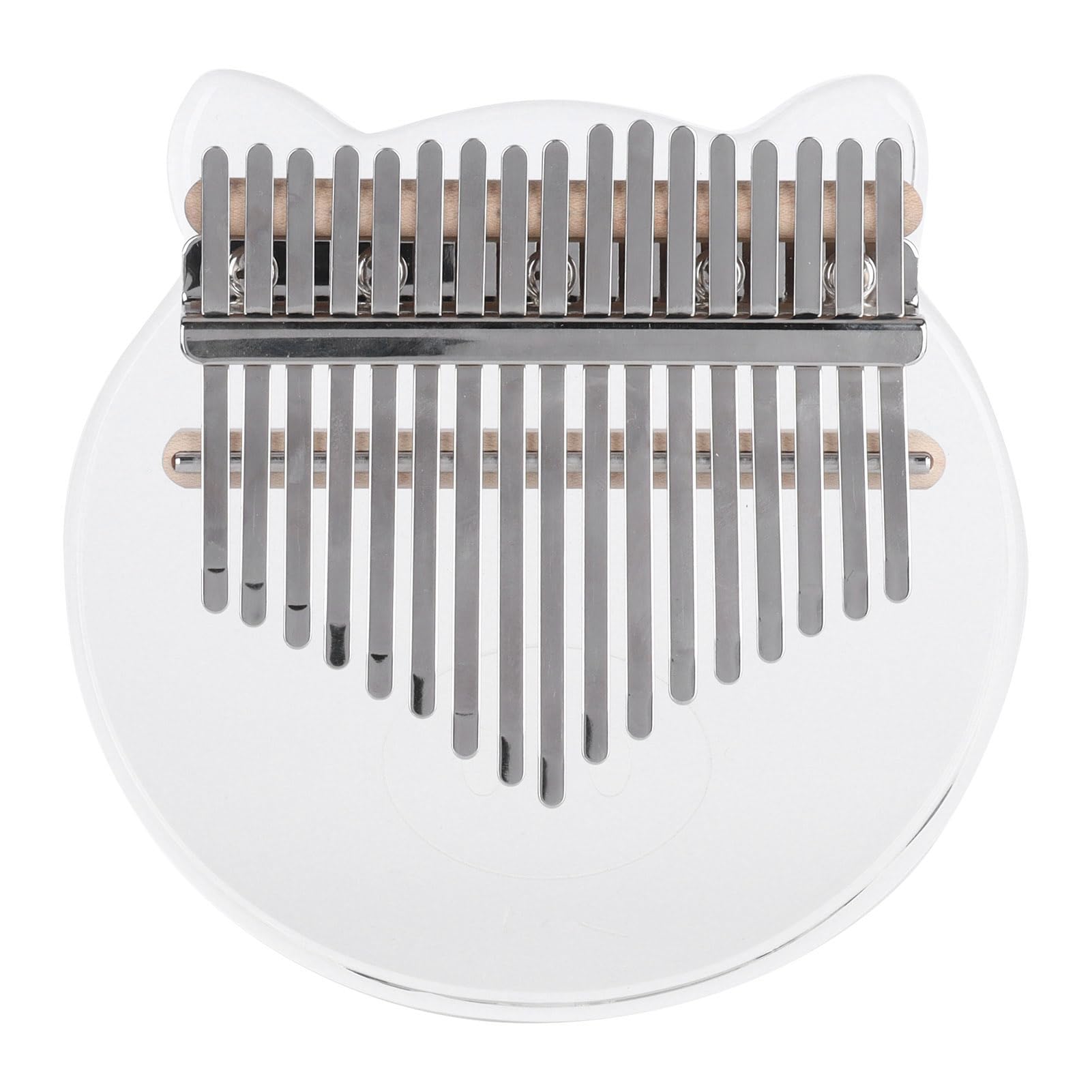 Karlak Przezroczyste Akrylowe Pianino Kalimba Thumb z Młotkiem do Strojenia dla Początkujących, 17 Kluczowych Akcesoriów do Instrumentów Palcowych dla Entuzjastów Muzyki, 5,5 X,9 X 1,2 Cala