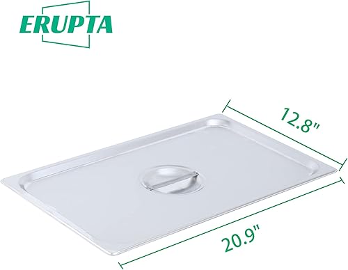 Miniatura 9 de ERUPTA Paquete de 6 tapas de sartén de mesa de vapor de tamaño 13, tapas de sartén de vapor comercial de acero inoxidable, cubierta de sartén NSF