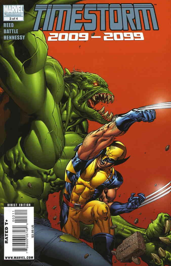 Timestorm 2009/2099#3 FN ; Marvel comic book | Wolverine vs Hulk 2099