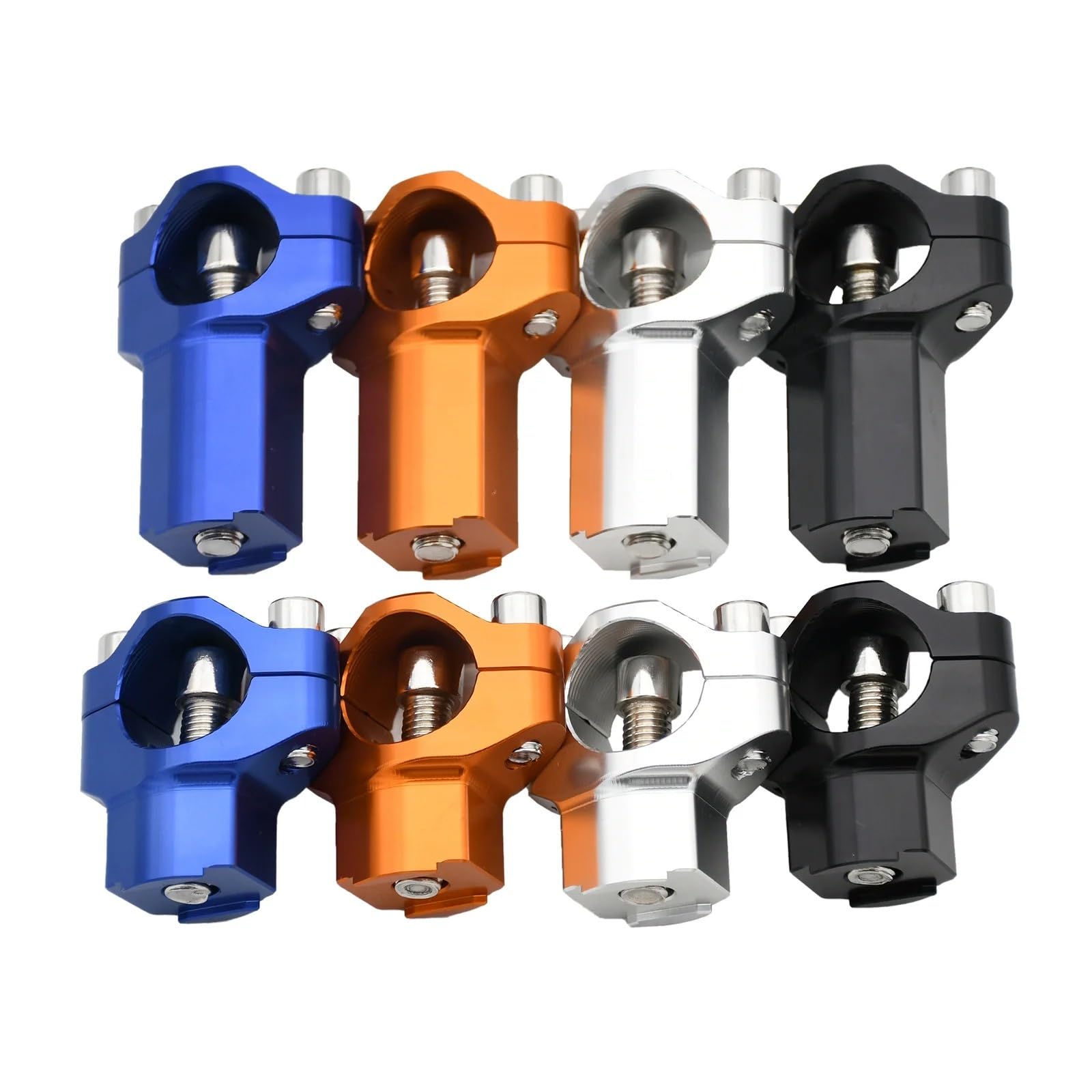 Motocicletas Manillar Extensor Compatible con SXF XC XCF XCW SX EXC 125-530 Adventure 1290 1190 1090 890 790 690, Soporte de Abrazadera para Manillar Elevador Motocicleta CNC(Black Increased)