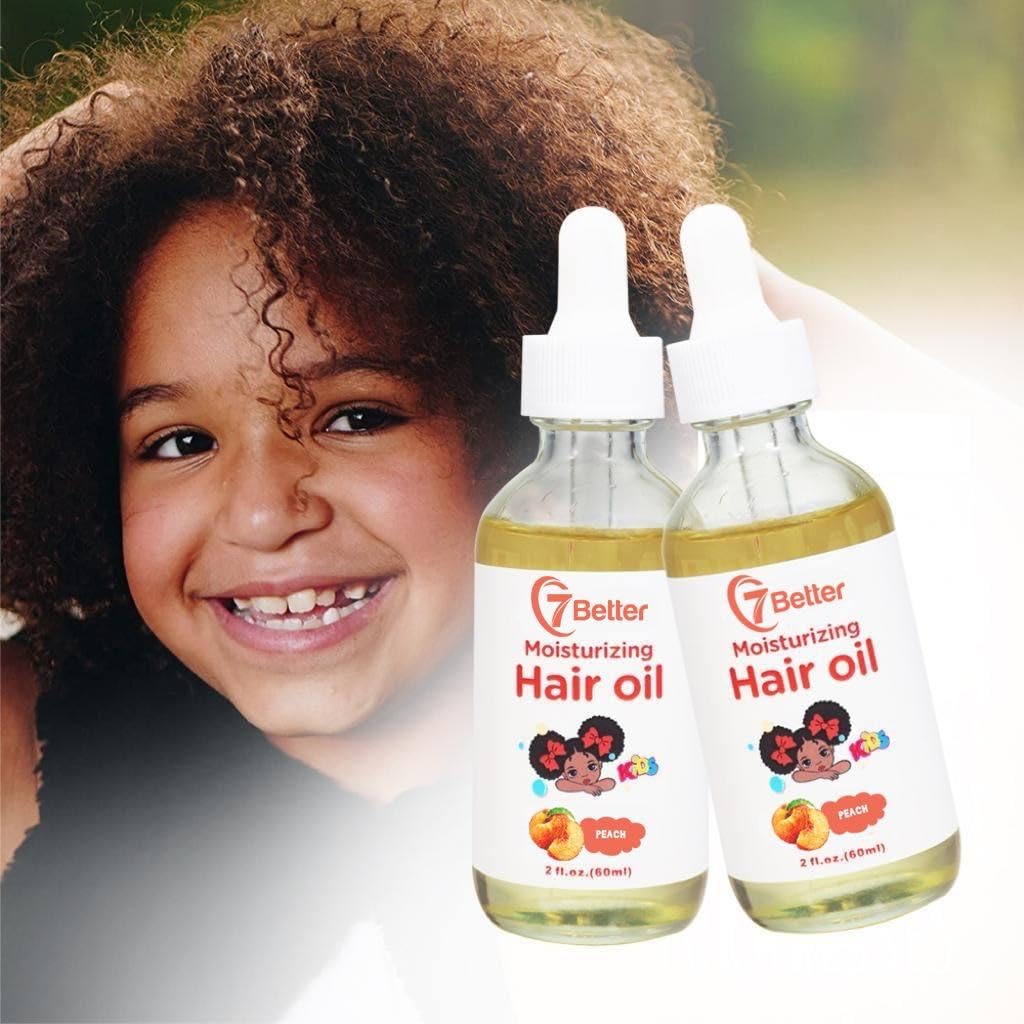 Natural Baby Kids Hair Care Products - Extra Strength Growing & Nourishing Serum with Black Seed Oil for Powerful Thick, Full Hair Growth
