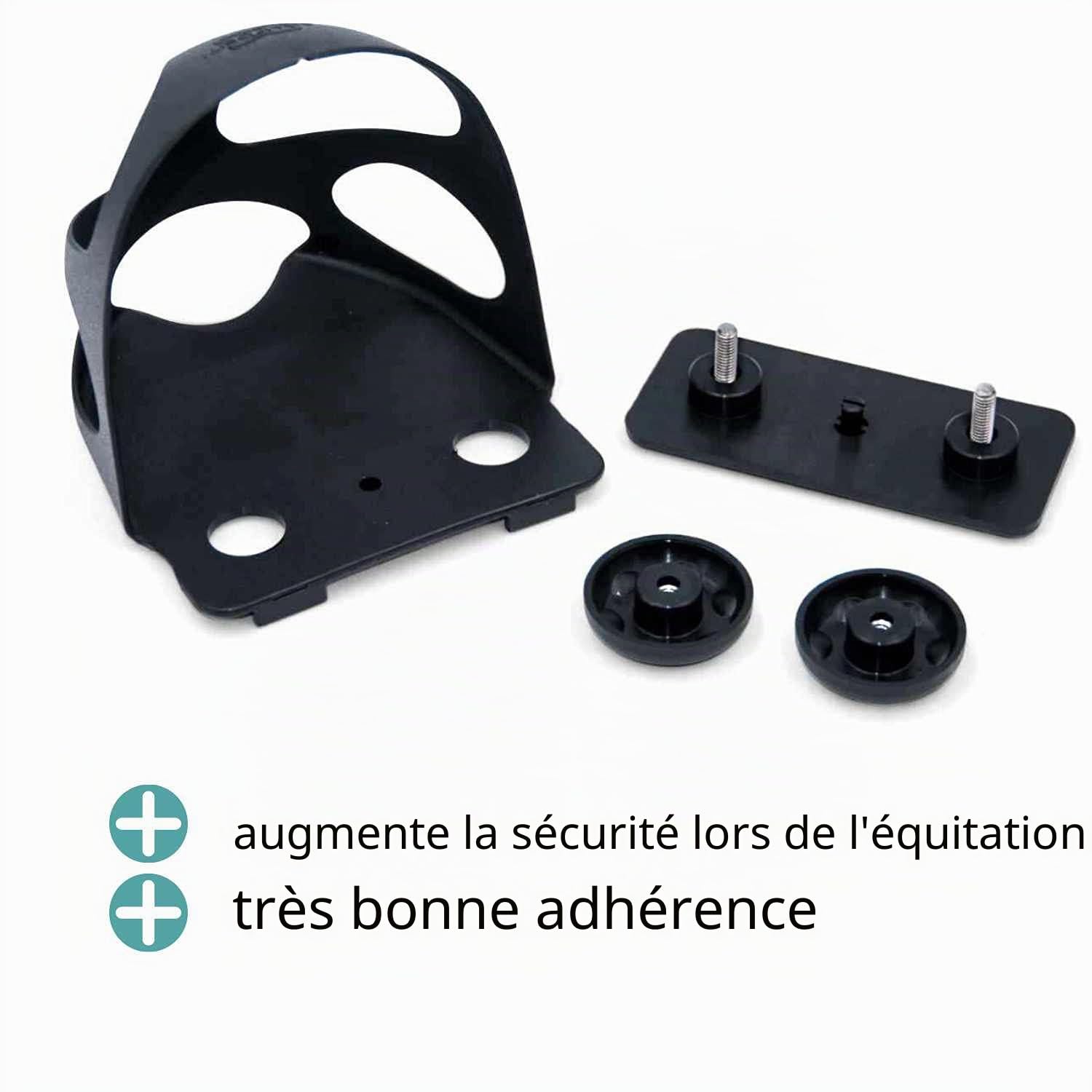 Tapis de Étrier avec durchrutschschutz 1 Paire = 2 pièces | durchrutschschutz Étrier pour enfants Noir Tapis de sécurité Étrier avec capuchon