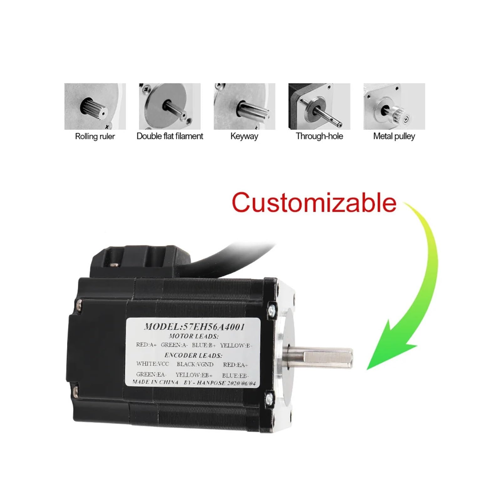 schrittmotorsatz Hybrid-Schritt-Servomotor 4,0 A 57EH56 57EH76A4001 NEMA23 Closed-Loop-Servotreiber CL57 57EH83 Motor-CNC-Controller-Kit(57EH76-CL57 Sets)
