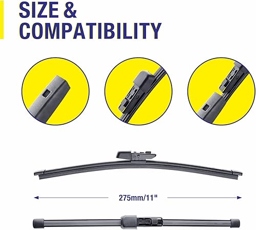 Vista 66 de Filtro genérico de repuesto de limpiaparabrisas trasero de 12 pulgadas para Lincoln MKT2019-2010/GMC Yukon 2014-2007/Buick Enclave 2017-2008 Back