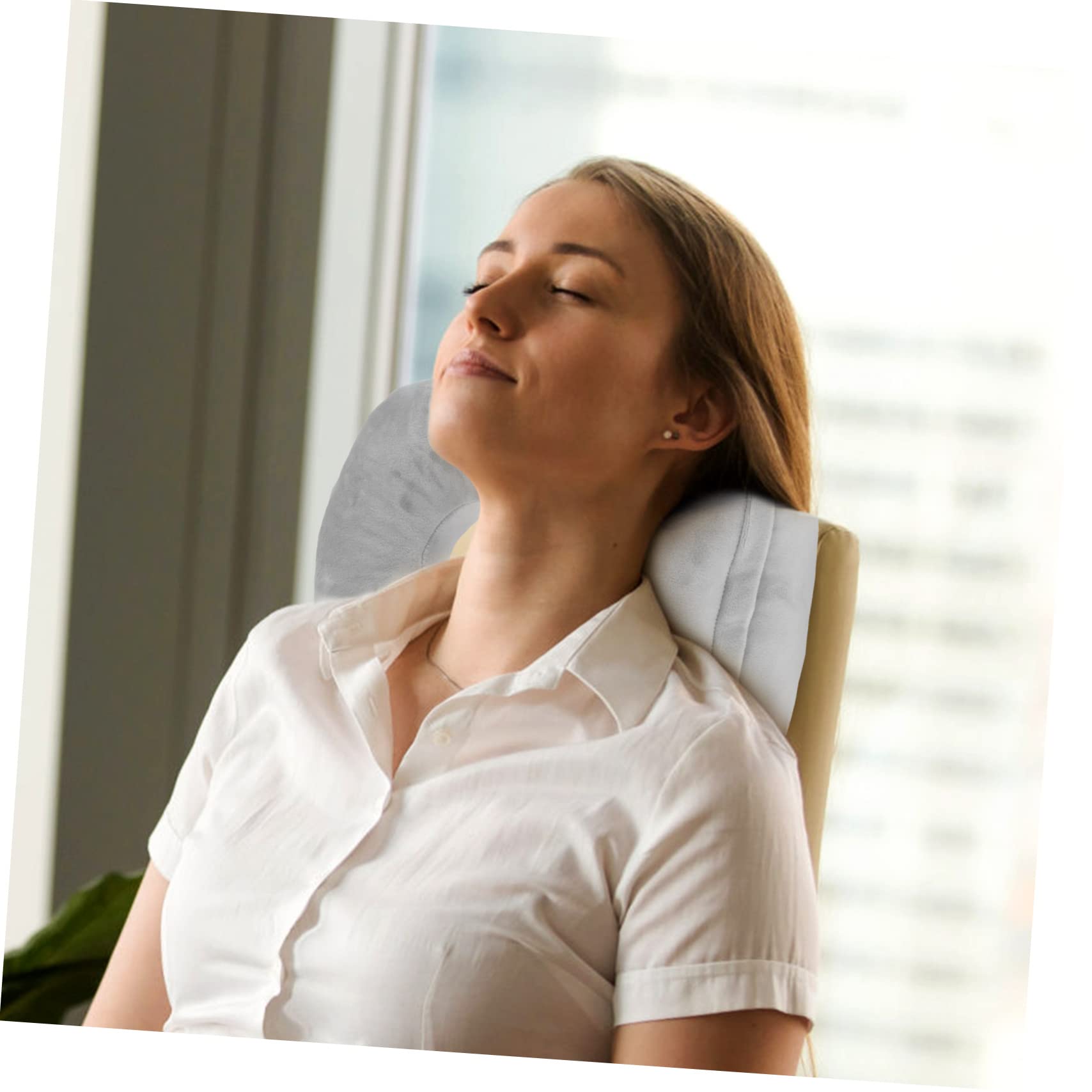 PenRux Oreiller en Mousse à mémoire de Forme avec Trou pour Les Bras, Oreiller Ergonomique pour Les Bras pour la Sieste au Bureau, Contre