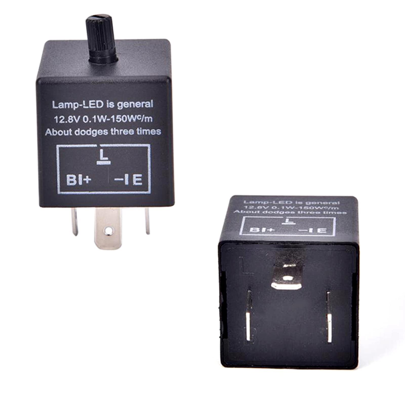 AQHYEBNSR 1 Pc 12V 3-Pin LED Adjustable Car Flasher Flash Relay for Turn Signal Light CF13