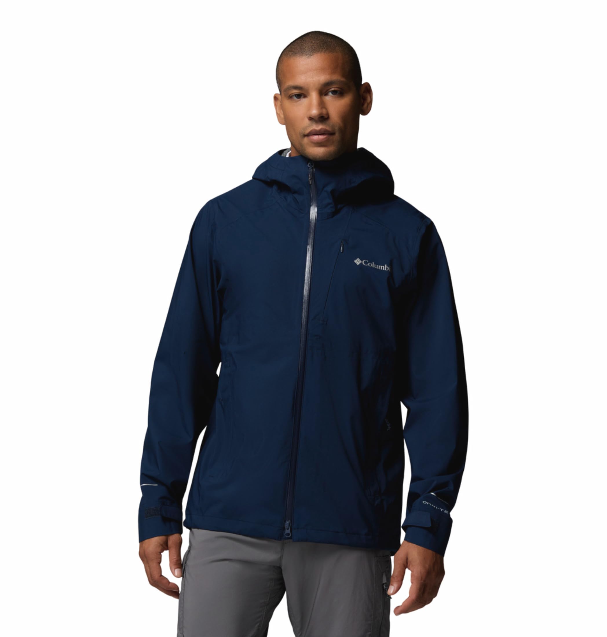 Men Omni-Tech Trailborne 2.5L Shell Rain Jacket for Hiking | Trekking | Waterproof-image-3