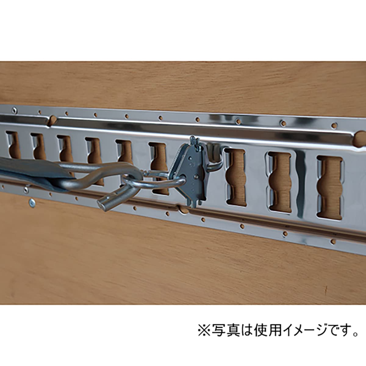 pa-man Eクリップ オーバルリング付 ロングタイプ ラッシングレール金具