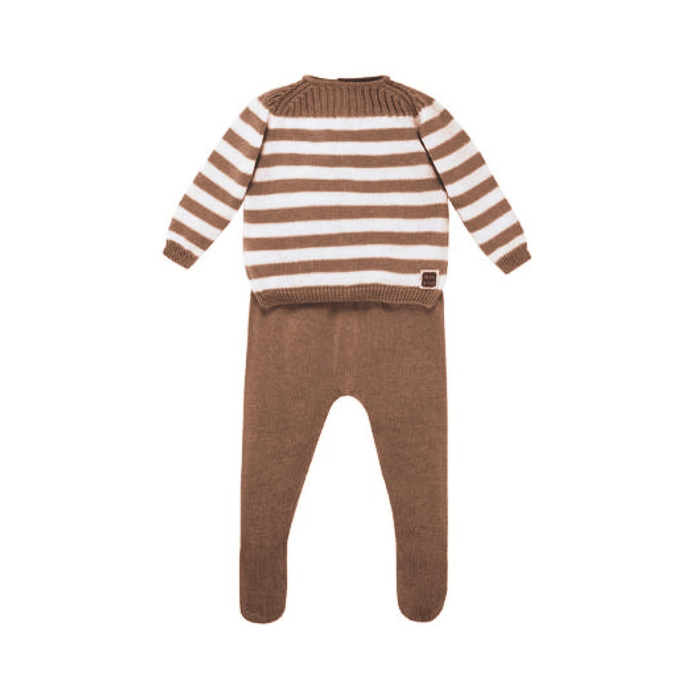 MINUTUS Conjunto Bebé Cabrera, Primera Puesta, Ropa Recién Nacido, Jersey y Polaina 100% Algodón, 2 Piezas