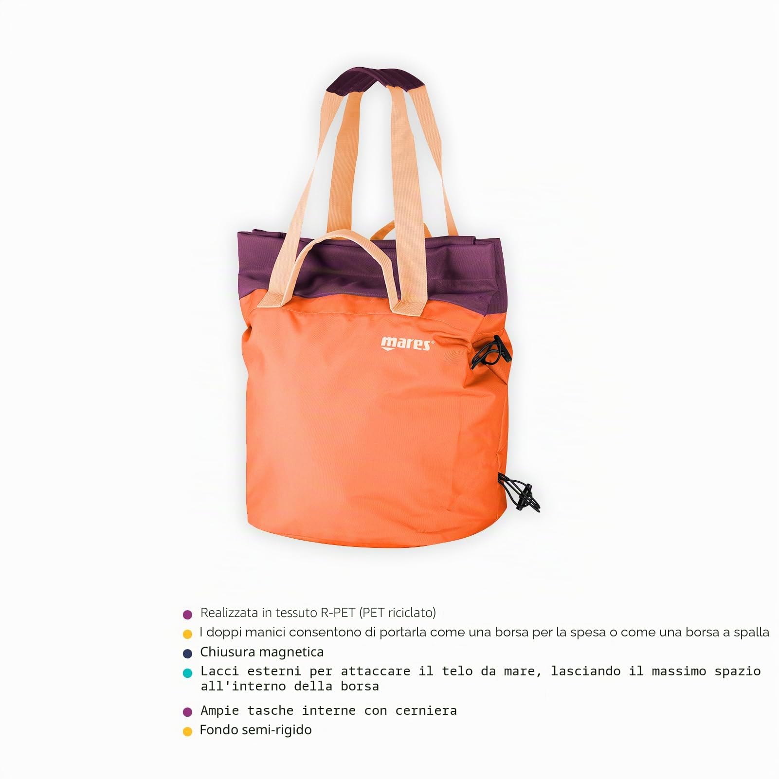 Borsa Spiaggia Mares Aquazone Seaside BEACH Bag, Borsa Per Mare, Adulto, Donna