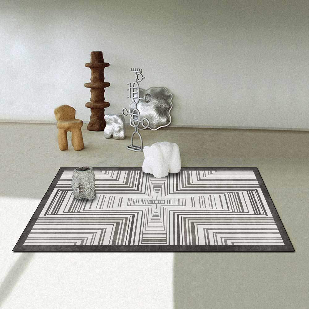 Tapis antidérapant intérieur lavable pour éliminer les salissures du salon 120x180