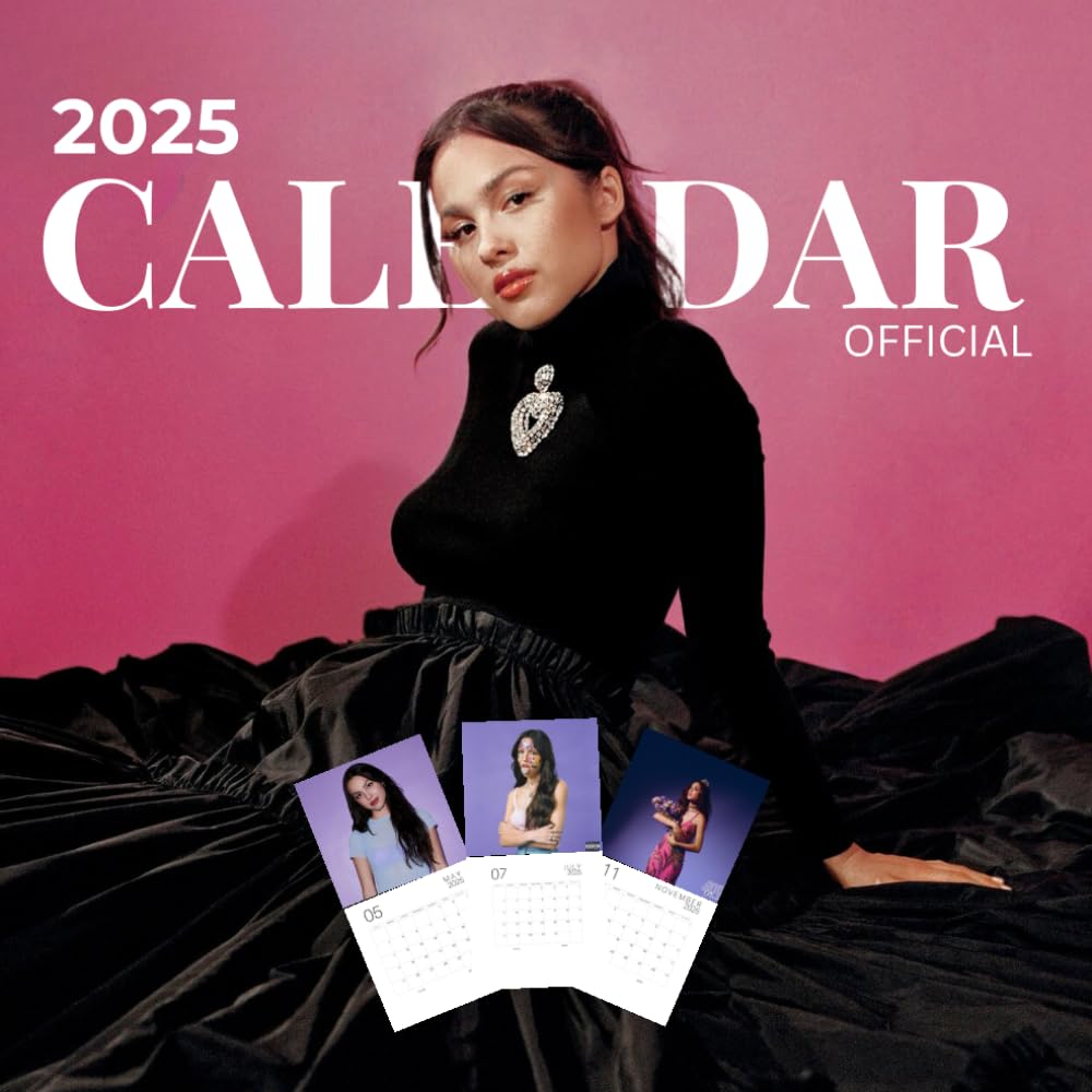 Olivia.R Calendar 2025: OFFICIAL Planner, with note section to write in each day of the months| Kalender Calendario Calendrier