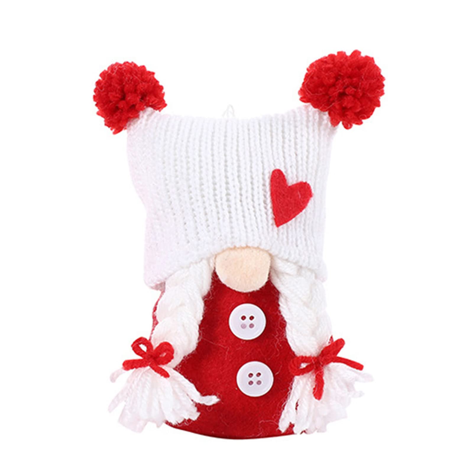 Elnwnnkc Girls Braid Christmas Plush For Doll Home Store Hotel Ornament Portable Exquisite Faceless For Doll Creative Indoor Festiva Faceless Dolls For Boys Kids Pendant