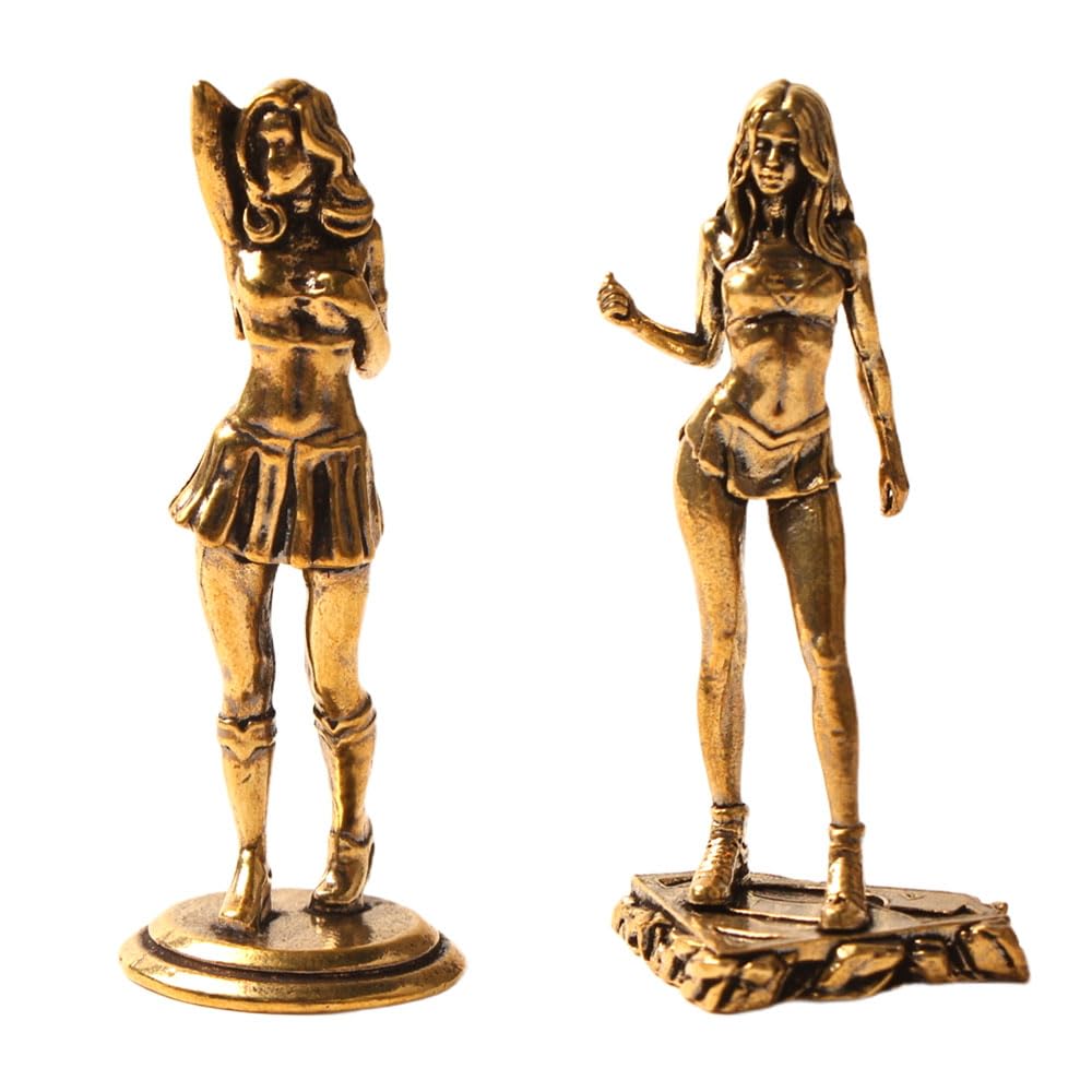 Statues en bronze de femmes décoration zen pour bureau studio de yoga et voiture
