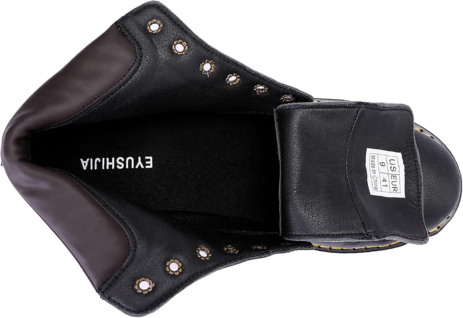 EYUSHIJIA Men's Outdoor Waterproof Snow Boots Hiking Shoes 9 Black-08