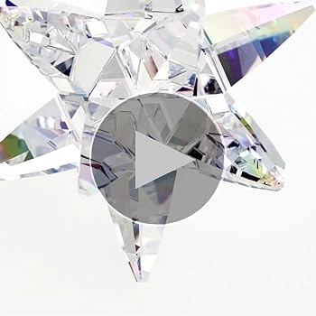 美品　SWAROVSKI ブローチ　宝石デザイン　星　スター　大きめ　ホワイト Swarovski Fancy Stones Star Crystal