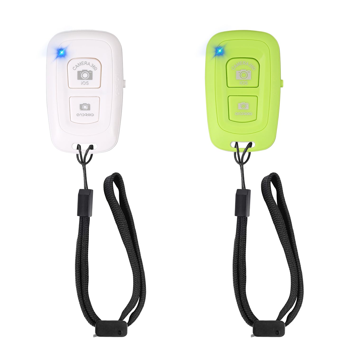 Control remoto inalámbrico para cámara (paquete de 2), control remoto inalámbrico para teléfonos iPhone y Android, iPad, iPod, tab