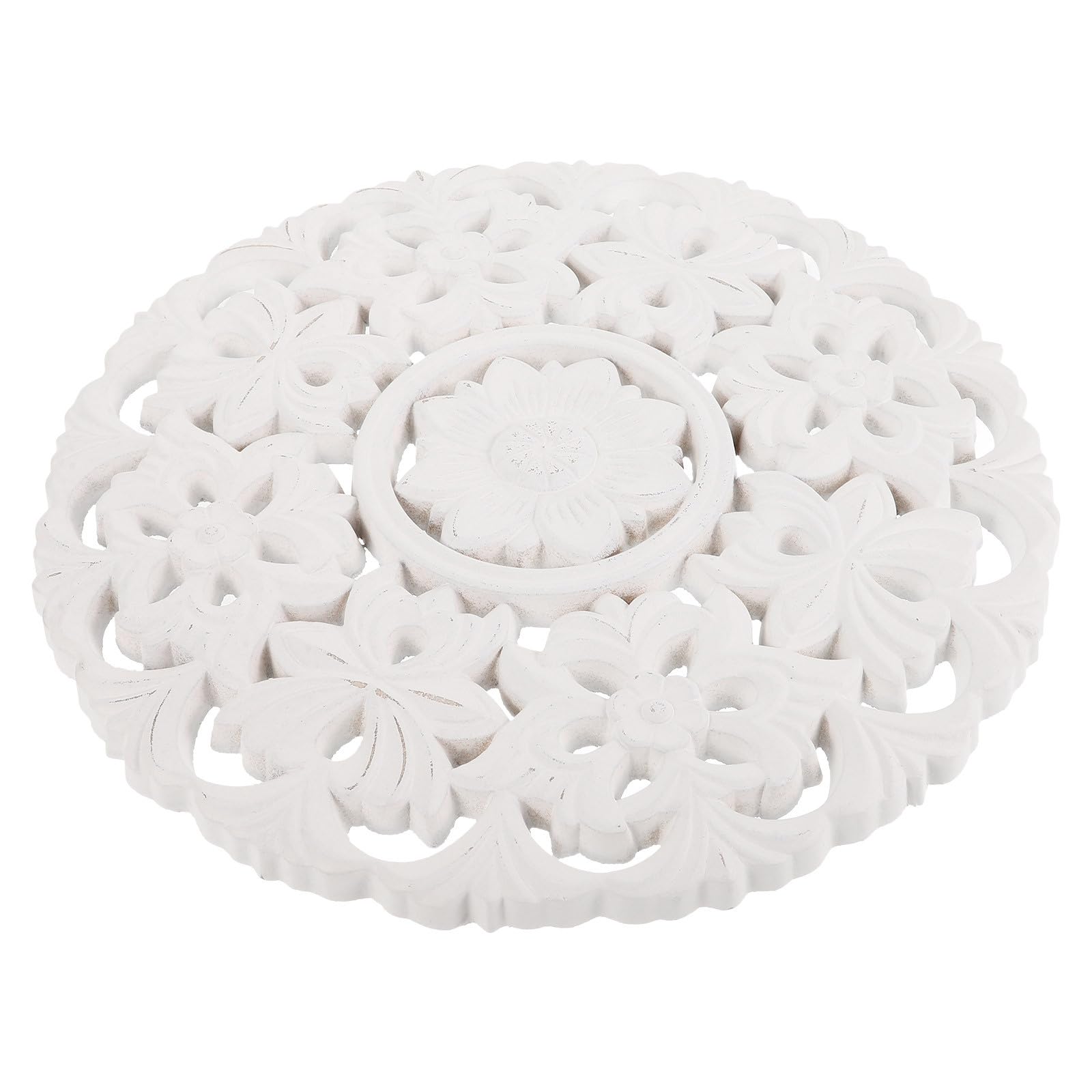 ULDIGI Decorazione Murale in Legno Intagliato Superficie Liscia senza Sbavature, Ornamenta la Parete della Camera un Ambiente Elegante e Facile da Colorare
