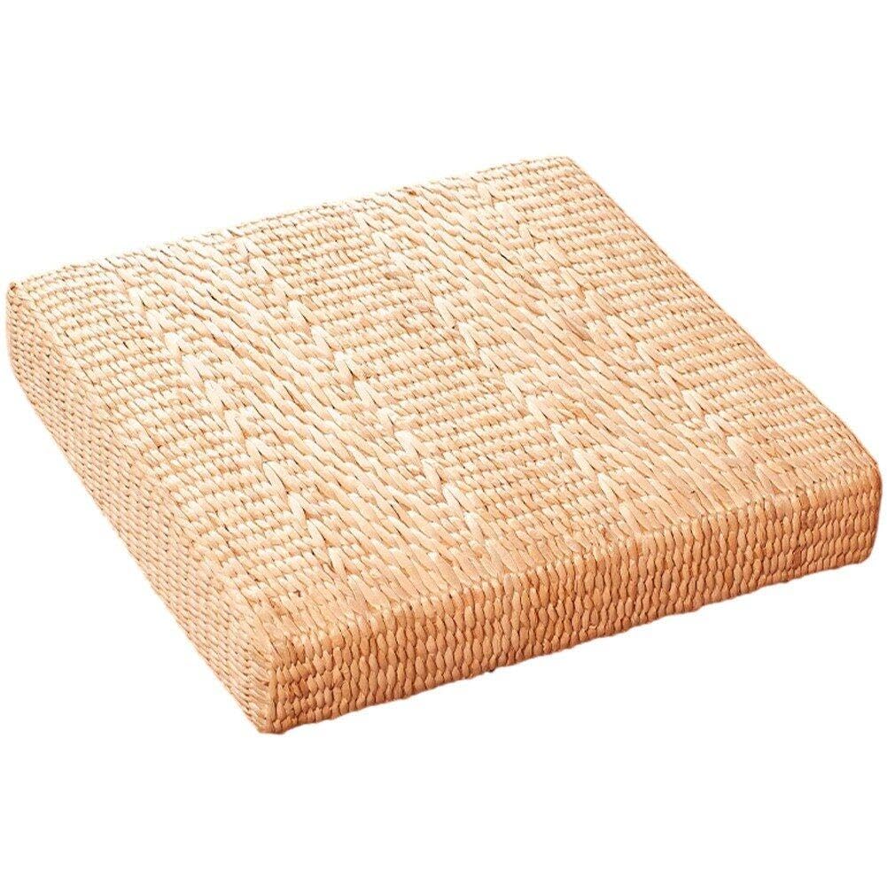 Coussin de paille Sanfly 40cm - Futon de style japonais respirant pour assise au sol de maison
