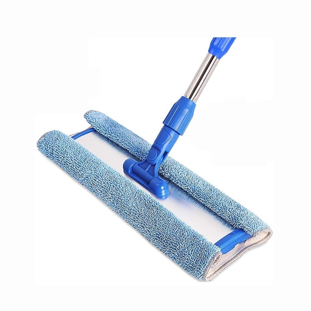 Fregona: fregona de Microfibra Profesional, Almohadilla con Mango de Acero Inoxidable, recambios de paño de Microfibra gratuitos y 1 Estropajo para Eliminar la Suciedad Incluido