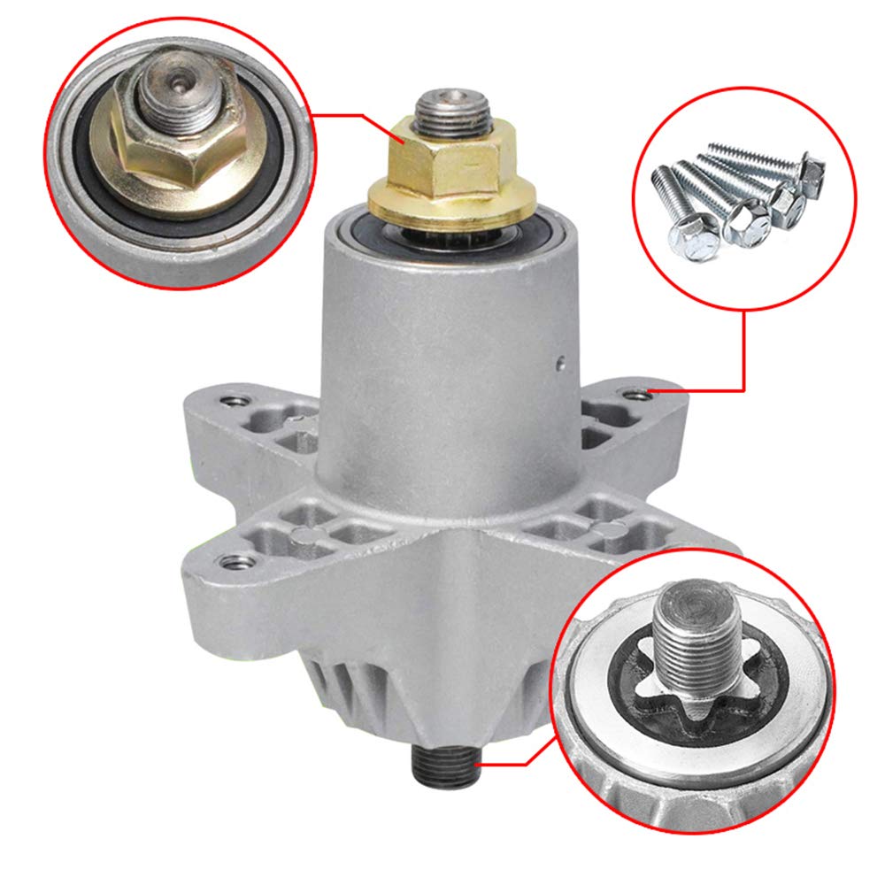 Husillo para cortacésped MTD 918-0138,918-0138A,618-0138A,918-0142A,615-0142A,618-0142A,618-0142C, compatible con MTD 38" 42" Deck 618-0138; Instalar fácil de instalar