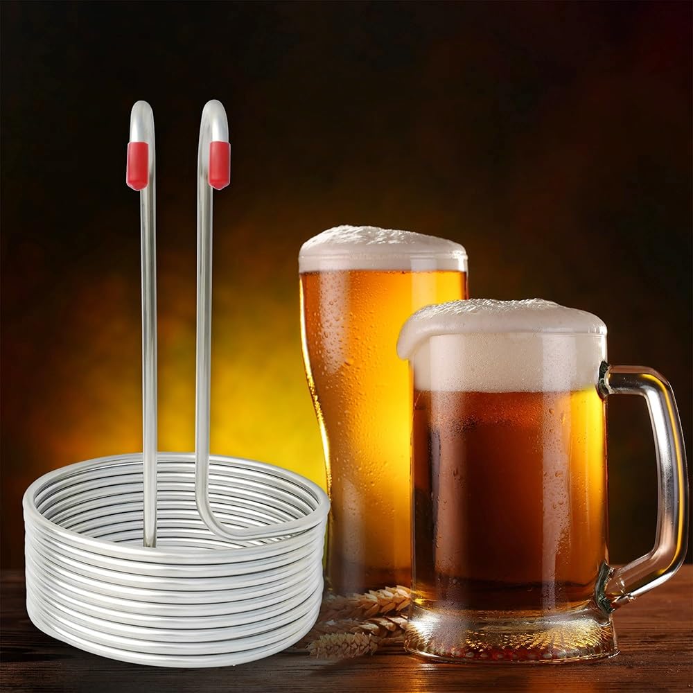 Serpentín de enfriamiento de cerveza de acero inoxidable 304 - Enfriador de mosto por inmersión for elaboración casera