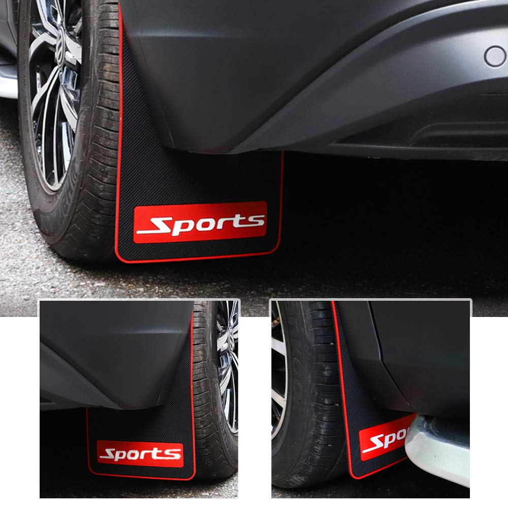 TVVXIO 4 Pièces Bavettes Garde-Boue Anti-éclaboussures, Pour Hyundai Tucson NX4 2021-2024 2025 Bavettes Avant Et Arrière Voiture Mud Flaps Guard Splash,A Black