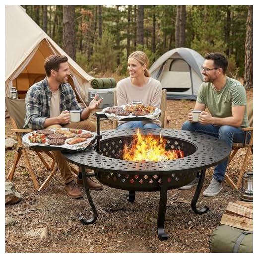 43-Inch Versatile Outdoor Fire Pit